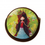 Round coin purse Wolf Lady  - 1