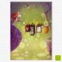 Carte postale décorative « Lumière dans mon jardin » illustrée par Nathalie Polfliet