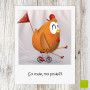 CS 473 - Carte postale clin d'oeil "ça roule ma poule?!"