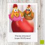 CS 474 Carte postale de félicitations "Vive les amoureux" Valentine Iokem - 1