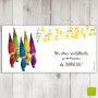 CS 602 - Carte de voeux panoramique "Voeux de bonheur" Valentine Iokem - 1
