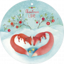 Carte ronde diam. 15cm Mila "Christmas love"  - 1