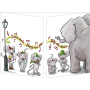 Carte Cache-Cache "Happy New Year - Eléphant et souris"  - 1