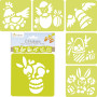 * Set of 6 assorted stencils, Easter  - 1